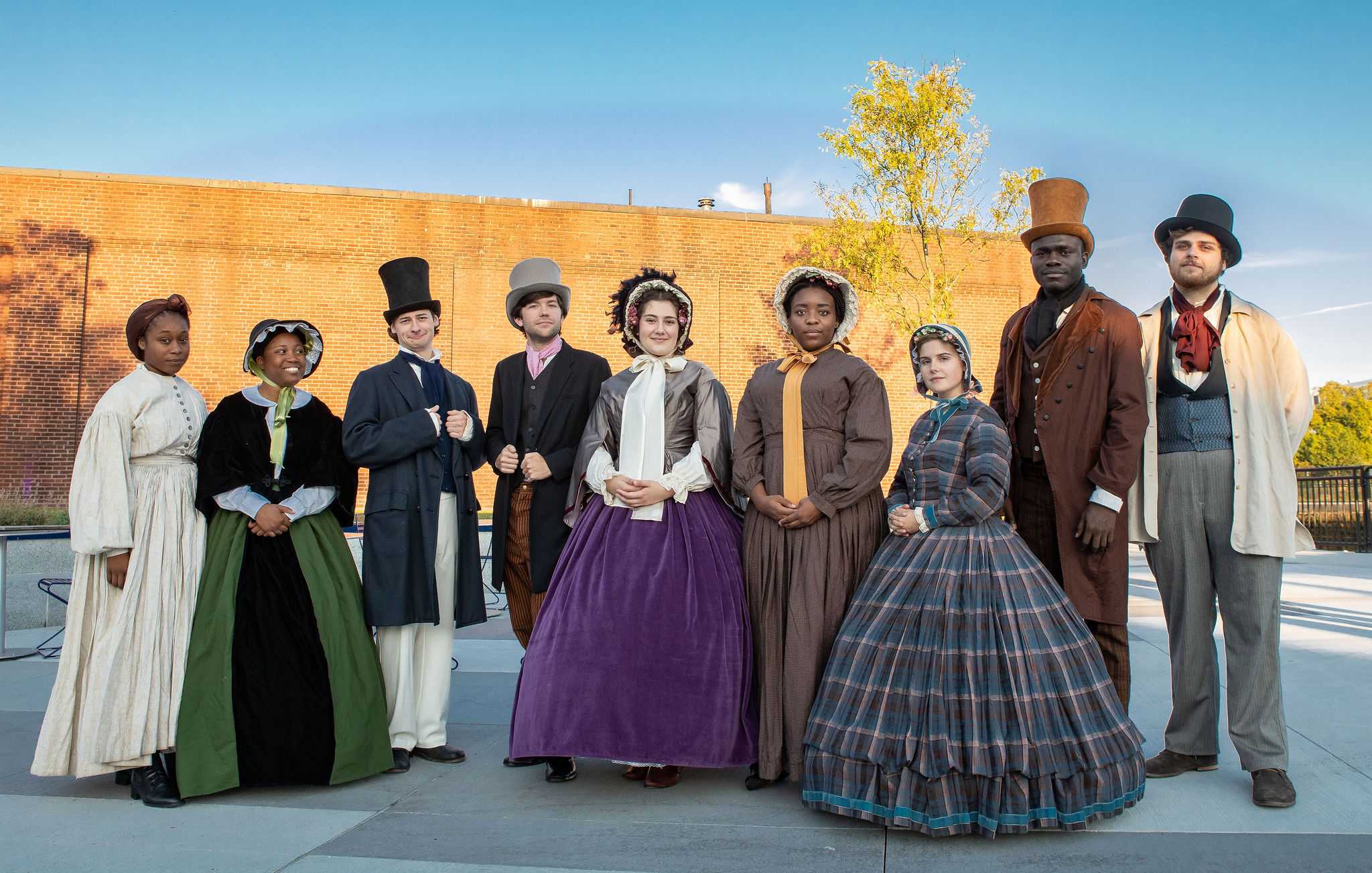 A team dressed in attire reflecting the Victorian era.