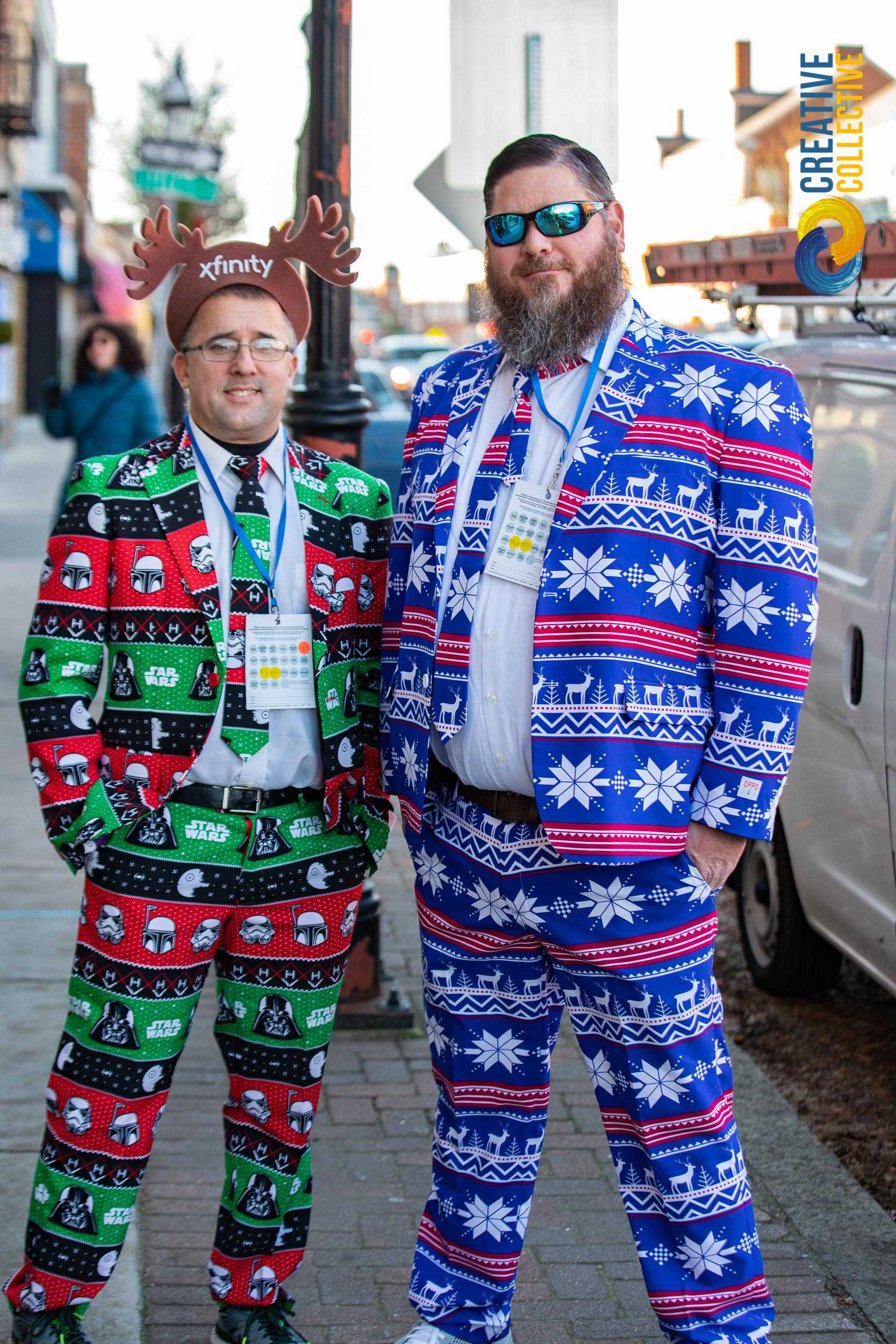 Two gentleman in Peabody in Star wars suit