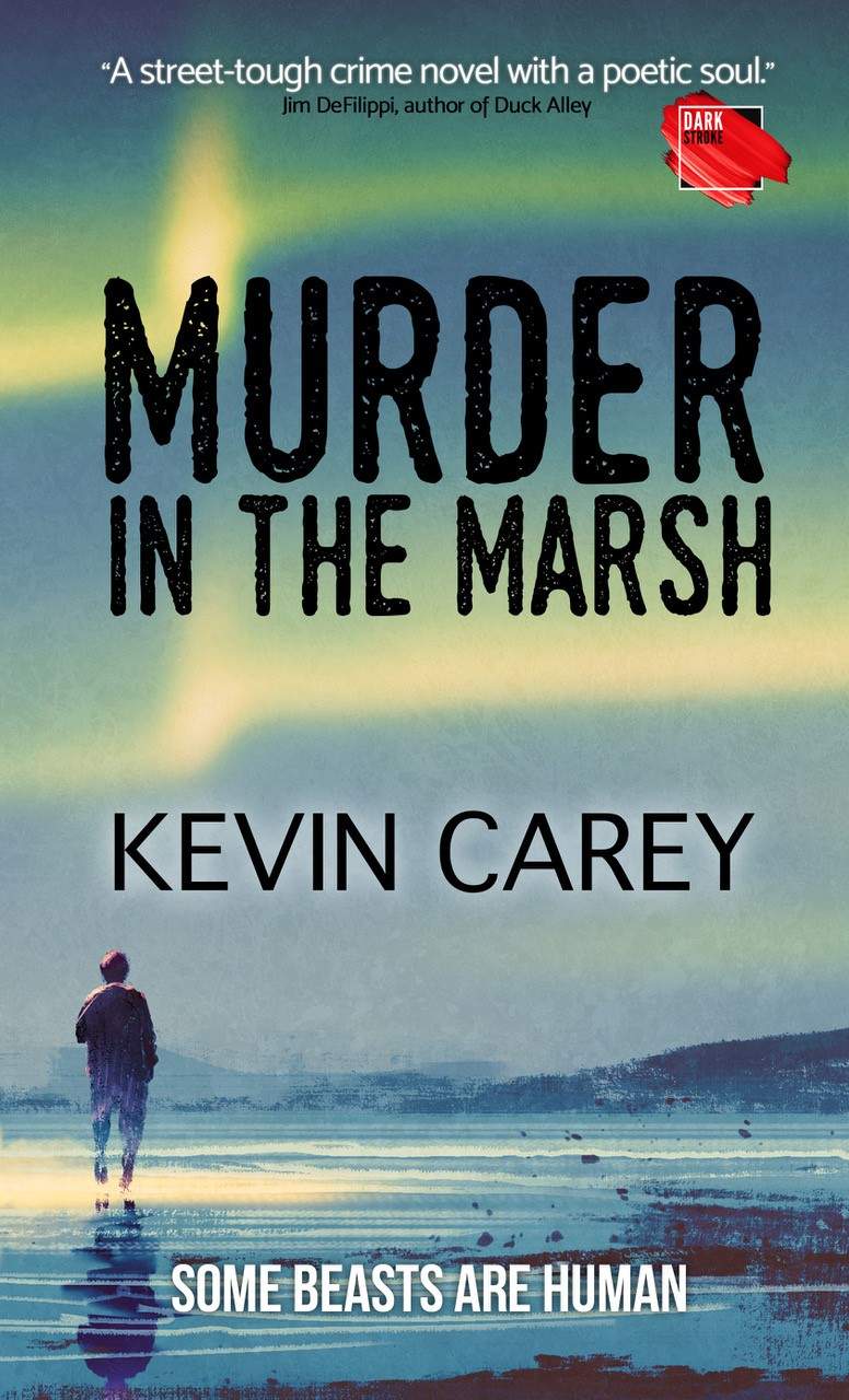 a book cover of murder in the marsh.