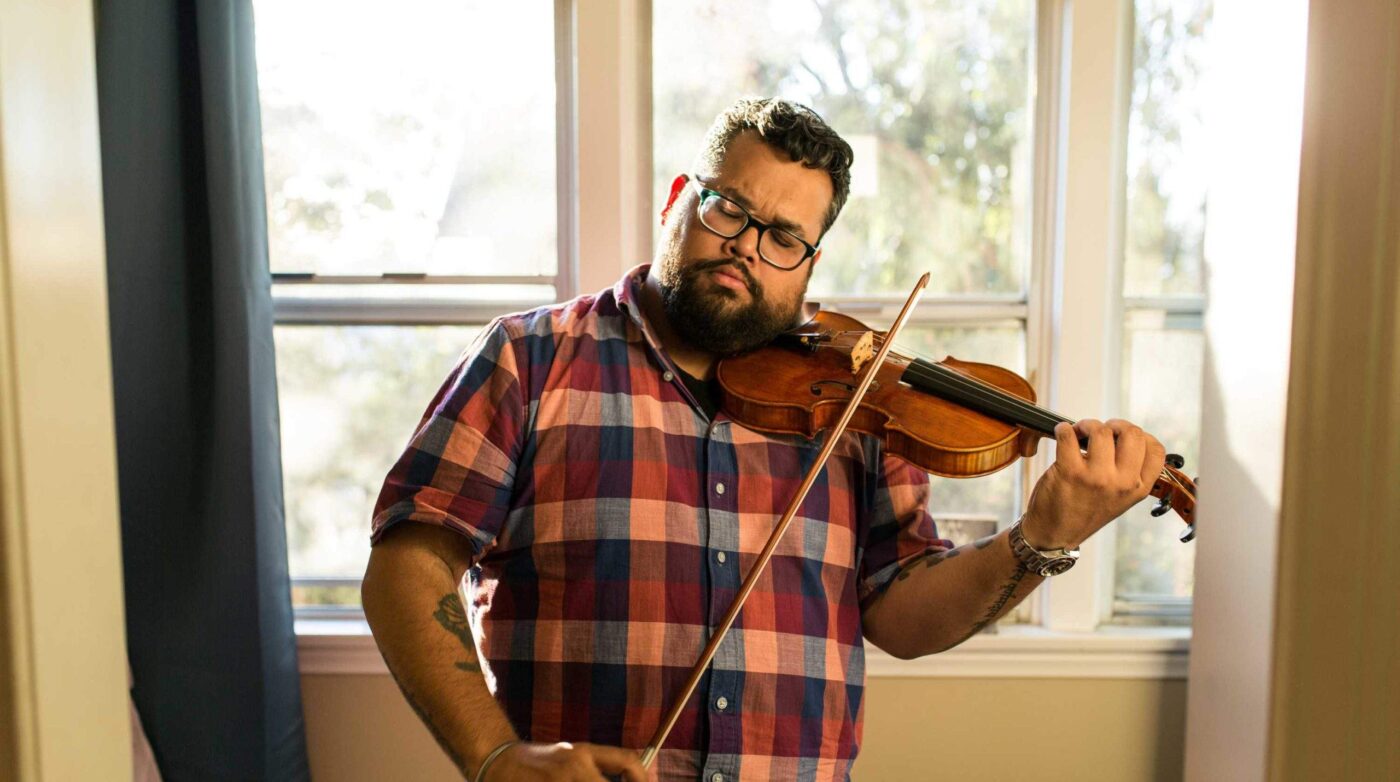 Featured image for “Violinist and social justice advocate Vijay Gupta closes Center for Creative and Performing Arts Fall Speakers Series”