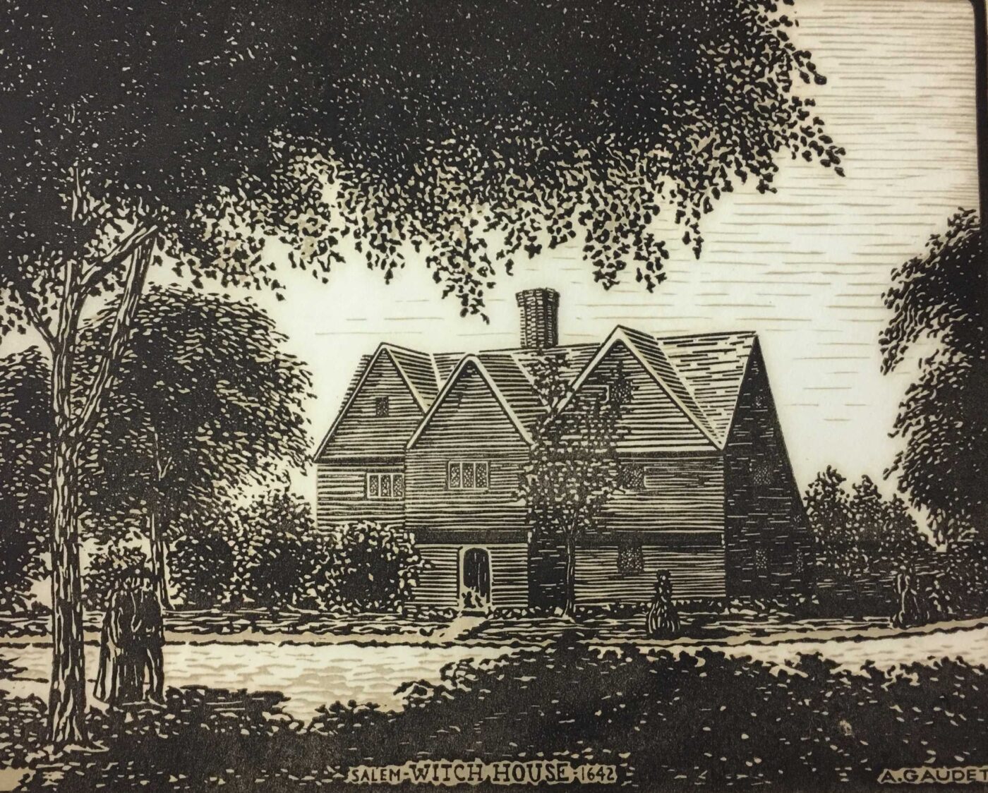 a black and white drawing of a house.