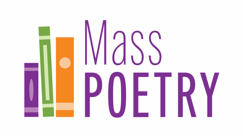 This logo features three upright books in vibrant purple, green, and orange tones, positioned beside bold purple “Mass Poetry” text on a clean white background. Its colorful and modern design makes it an ideal choice for arts and culture organizations aiming to showcase creativity and community through their branding.