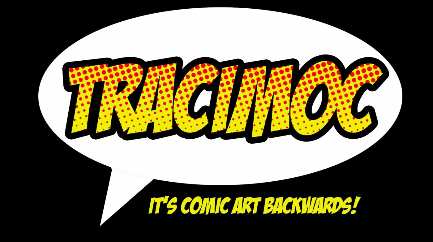 a comic bubble with the word tracinoc in it's comic art.