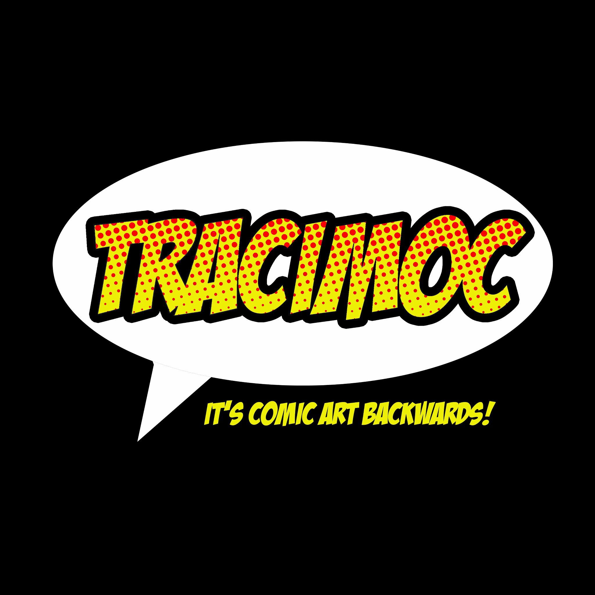 a comic bubble with the word tracinoc in it's comic art.