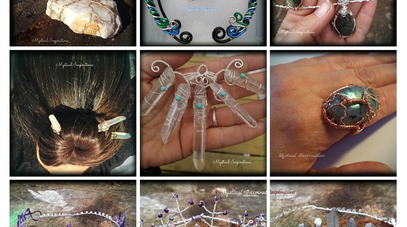 a collage of pictures of various jewelry items.