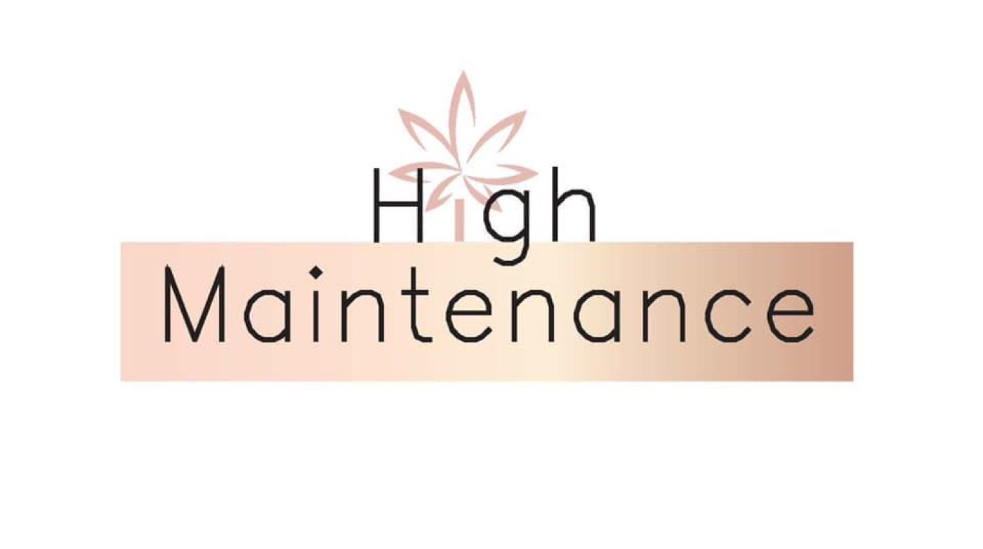 the logo for high maintenance.