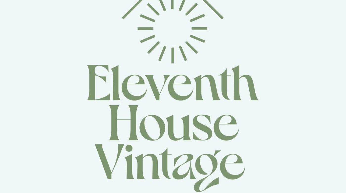 the logo for eleven house vintage.