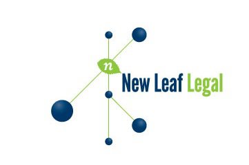 a logo for a new leaf legal firm.