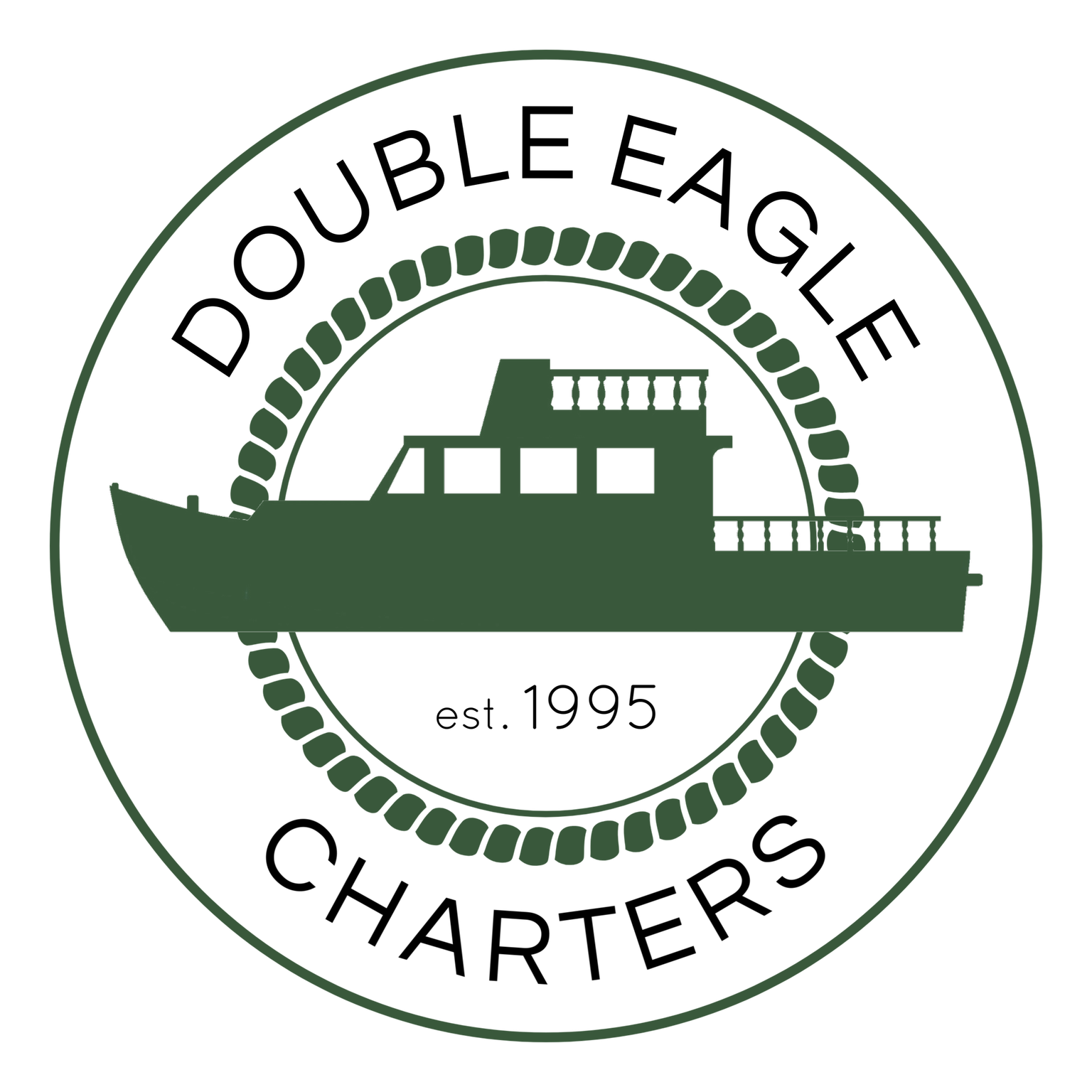 the double eagle charter logo.