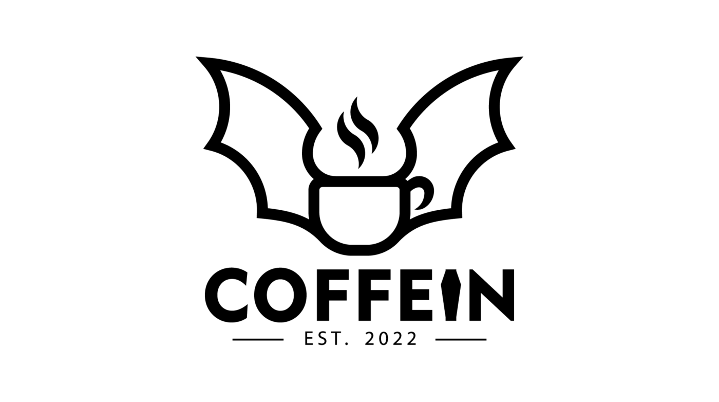 a black and white logo for a coffee shop.