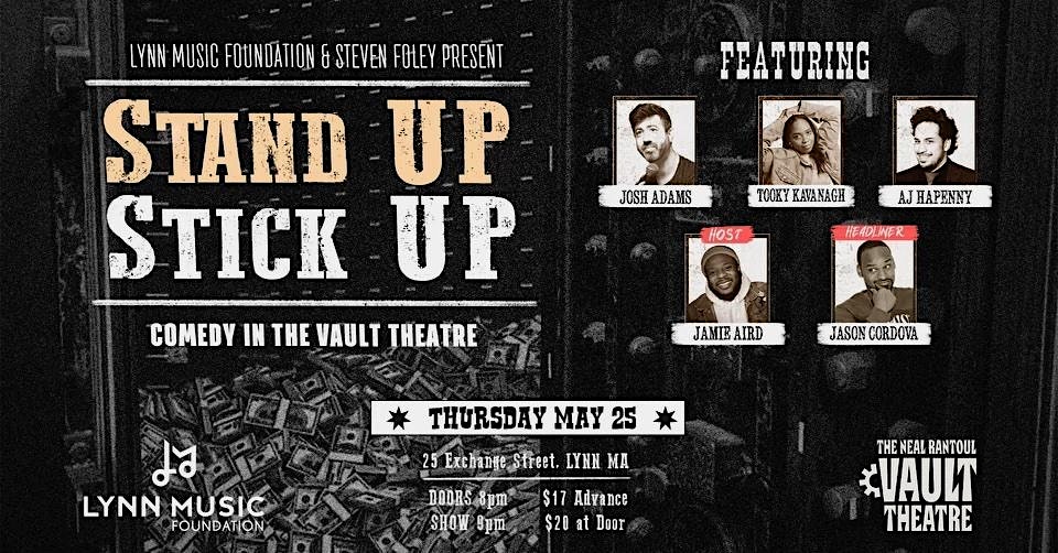 a poster for a band called stand up stick up.