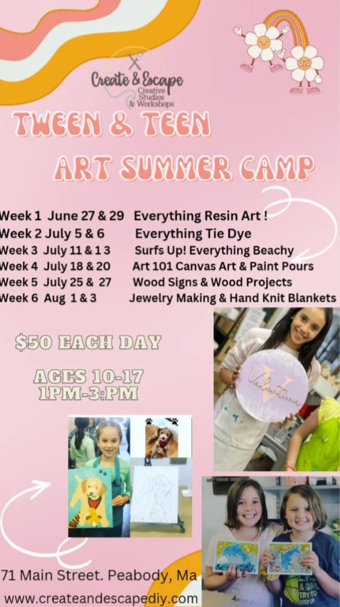 a flyer for a summer camp.