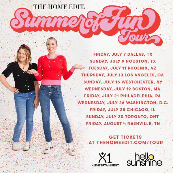 a poster for the summer of fun tour.