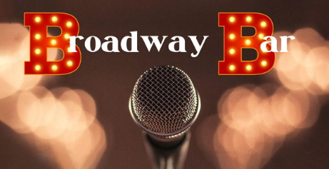 a microphone with the word broadway on it.