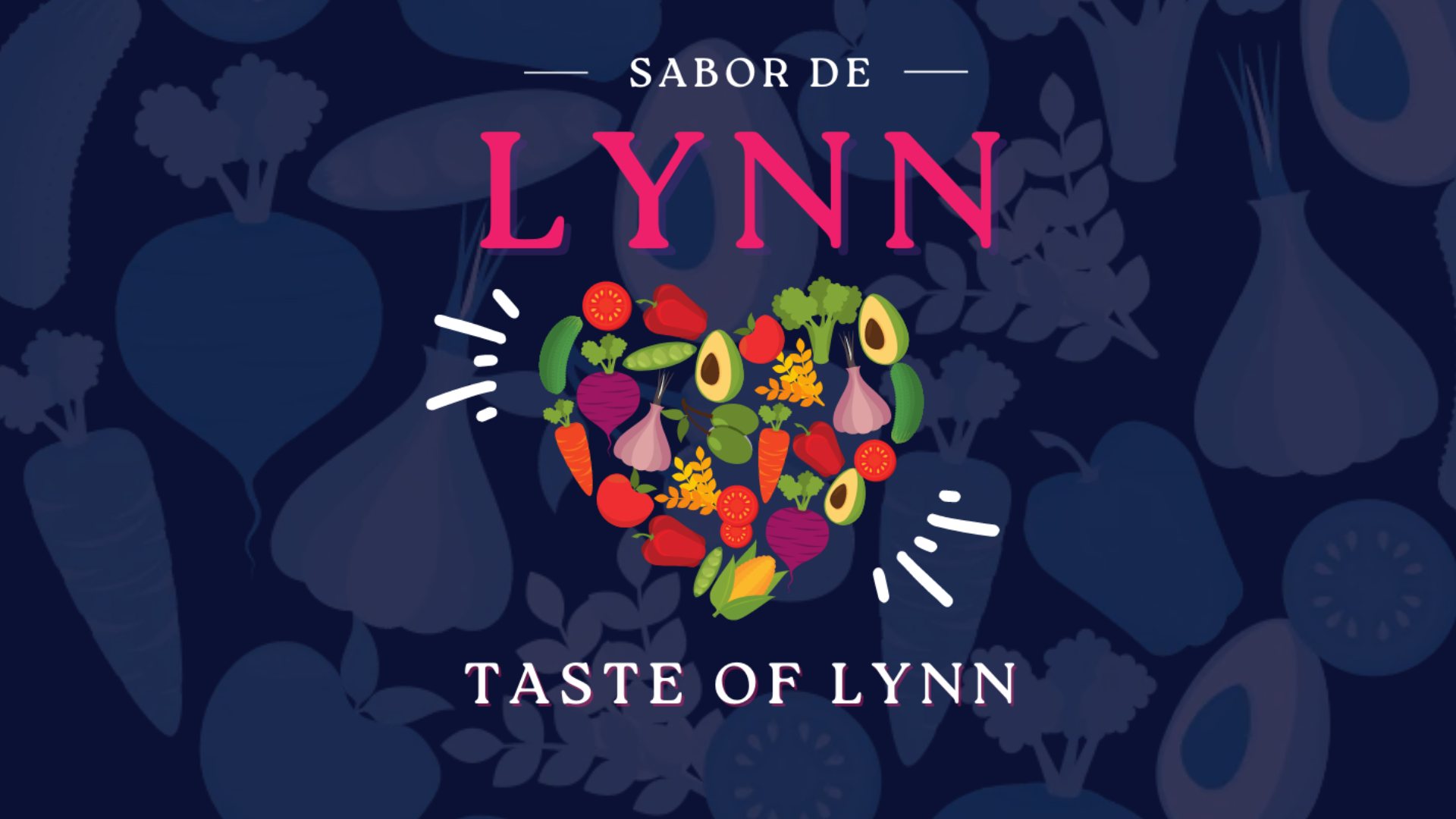 a poster for a taste of lynn/ sabor de lynn restaurant week