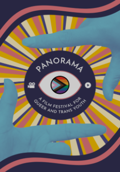 a pair of hands holding an eyeball with the words panorama on it.