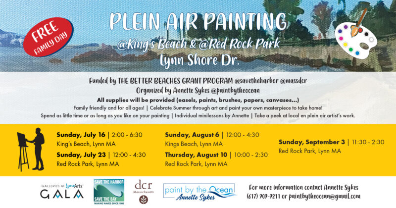 a flyer for a plein air painting event.