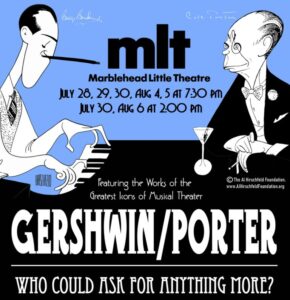a poster for gershwin and porter.
