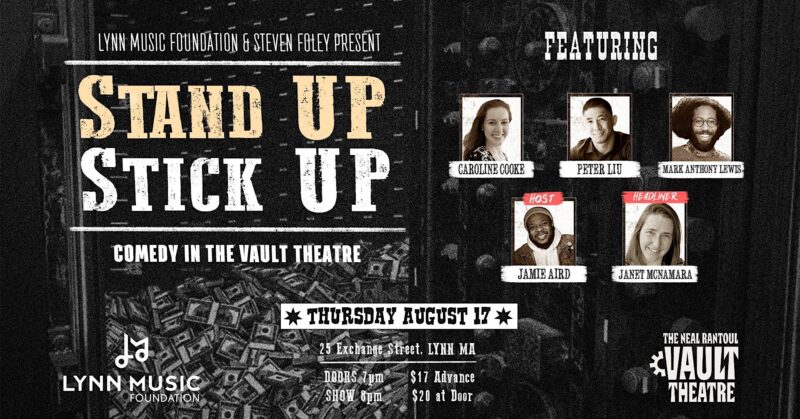 A poster for stand up stick up.