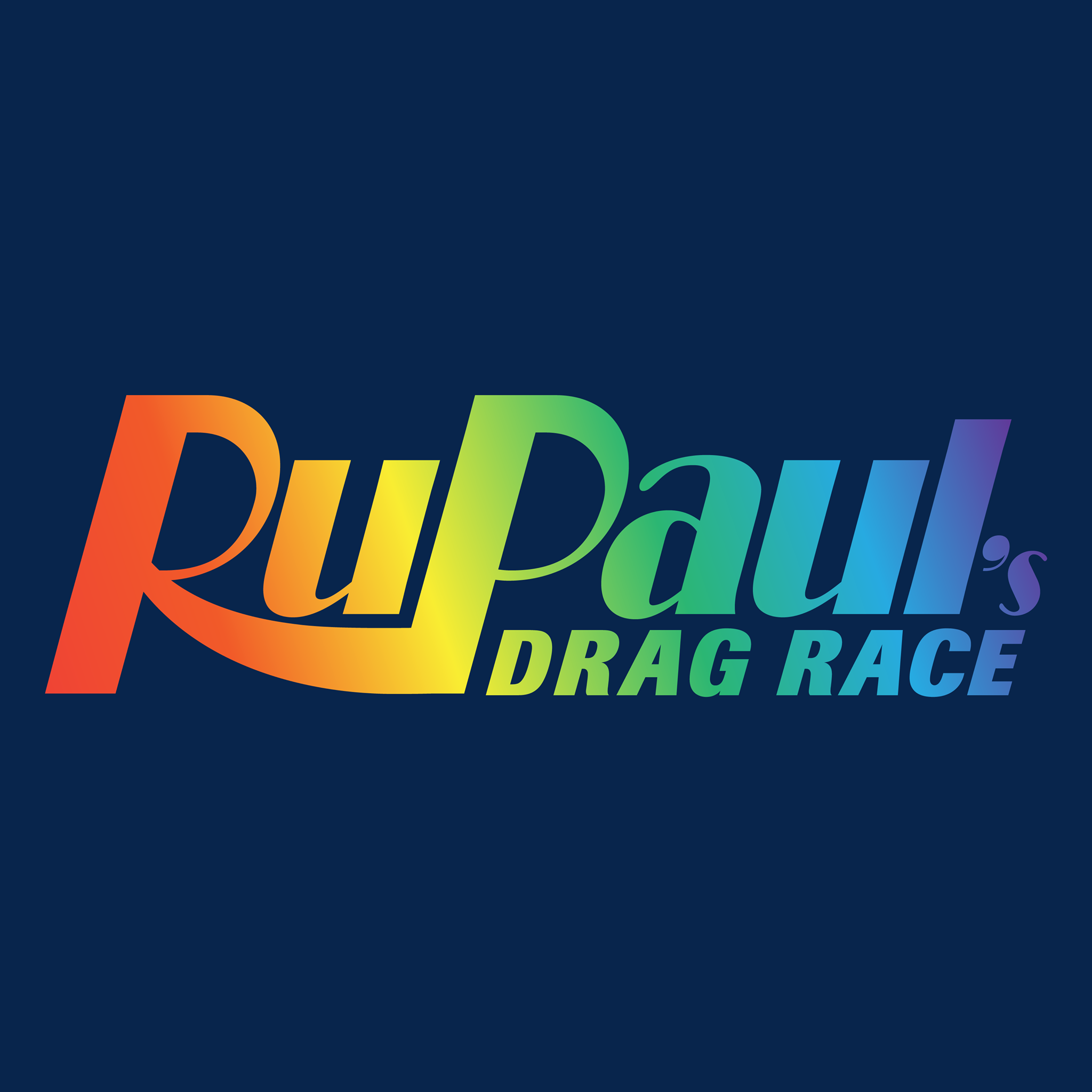 Rupaul's drag race logo.