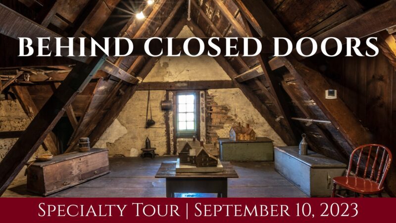 Behind closed doors special tour september 20, 2020.