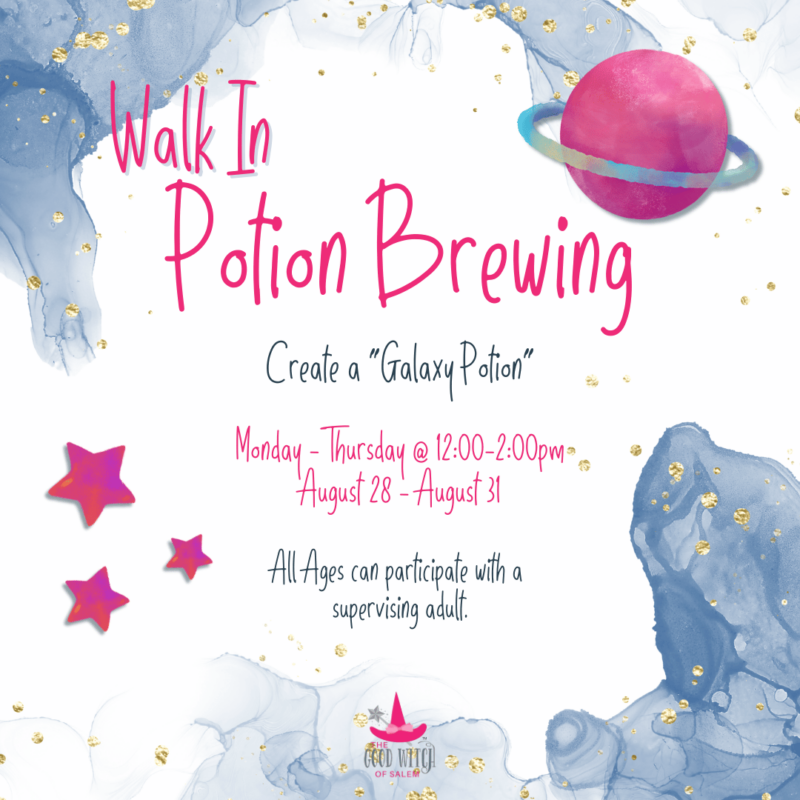 Walk in potion brewing.