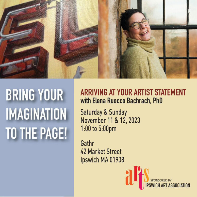 A flyer with the words bring your art statement to the page.