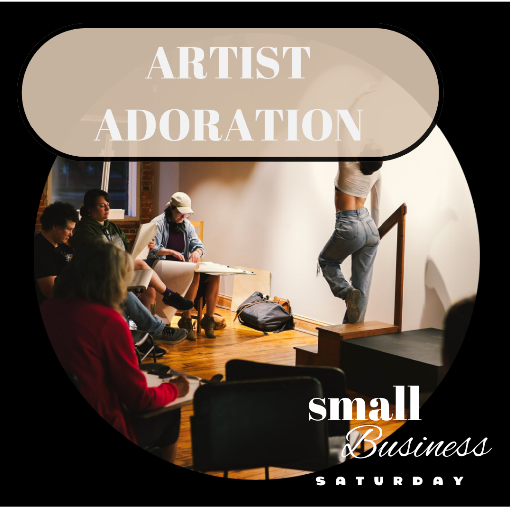 Artist adoration small business saturday.