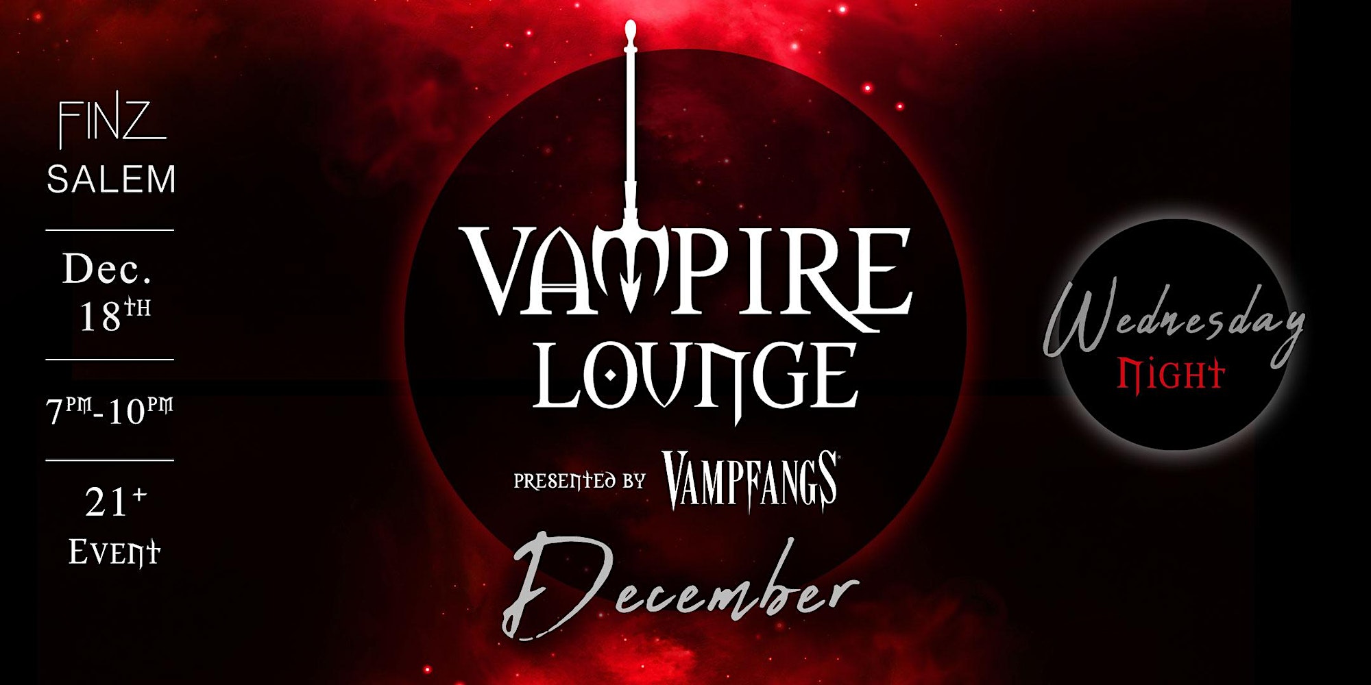 December Flyer for Vampire Lounge - SEO Marketing Expert Edition