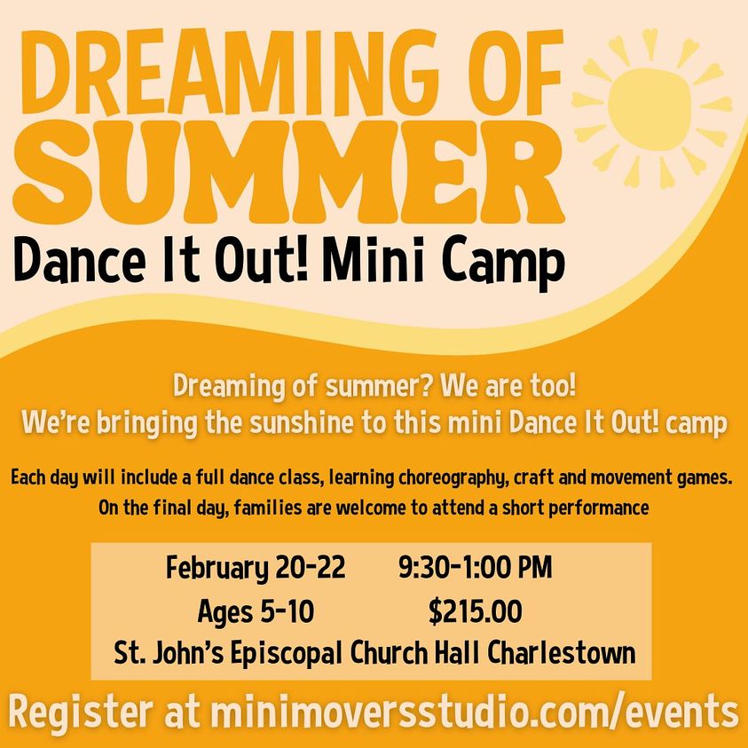 Looking forward to our summer dance mini camp.