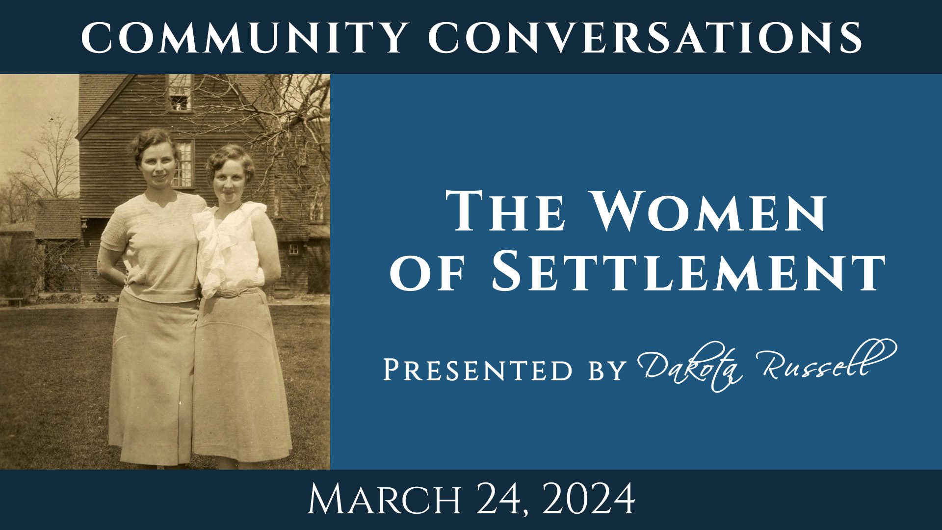Engage in discussions with the inspirational women of the settlement community.