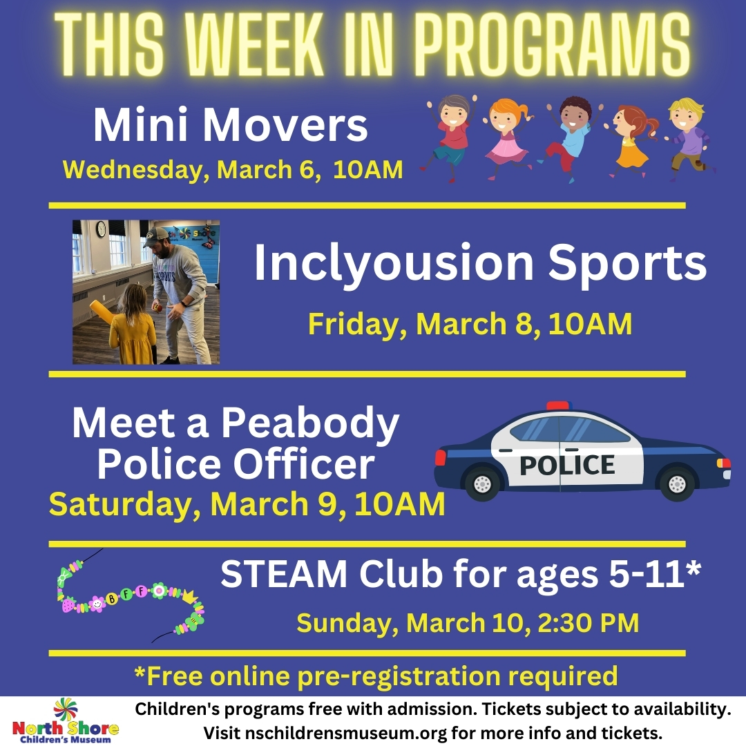 This Week's Programs Highlights Flyer.