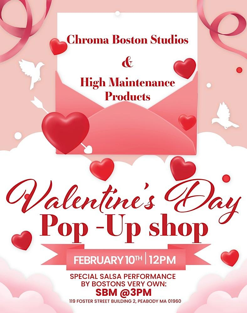 Pop-up shop for Valentine's Day.