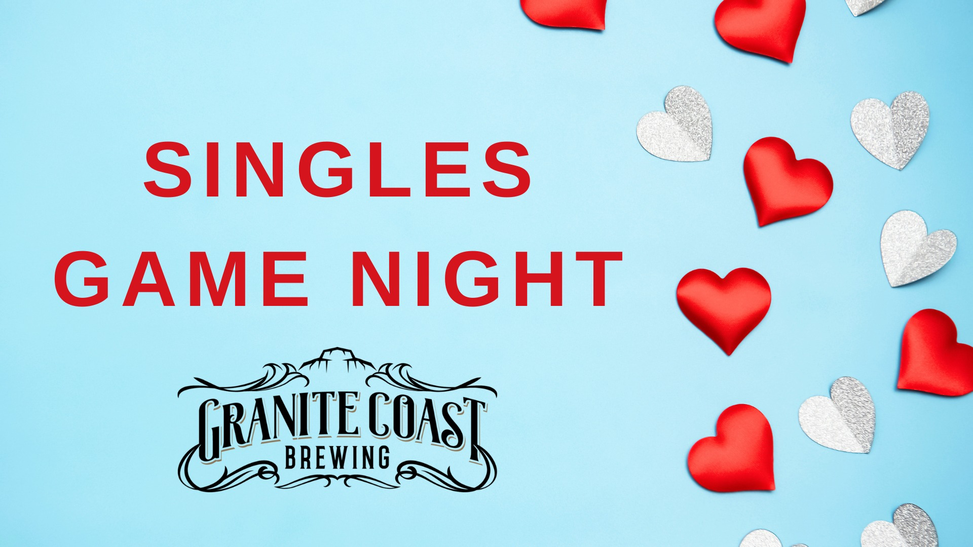 Join us for a fun-filled singles game night by the beautiful Granite Coast! Don't miss this great chance to meet fellow singles, enjoy exciting games and admire the stunning coastal view. Perfect for those looking to blend socializing with an entertaining evening.