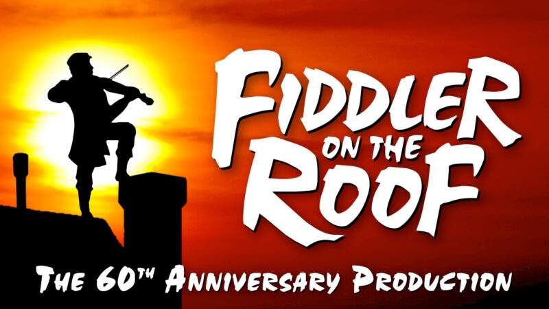 Celebrate the 60th anniversary of "Fiddler on the Roof" with our vibrant promotional poster. It beautifully depicts a person's silhouette playing a violin set against a breathtaking sunset. This must-have poster is perfect for fans of iconic theater and anyone looking to add charm to their decor!