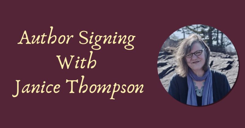 Join us at a book signing event with author Janice Thompson, whose cheery portrait against a stunning rocky landscape, is featured on our promotional banner. Immerse yourself with good literature and get your books autographed by the author herself!