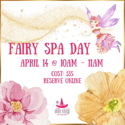 Join us for a magical 'Fairy Spa Day' event! Step into a world of enchantment on April 30th from 10am-4pm. For just $50, you can indulge in relaxing treatments and enjoy fabulous fairy-inspired decor adorned with gorgeous floral graphics.

To reserve your spot, simply head over to our website from the comfort of your home and click on 'Book Your Tickets'. Make sure you confirm your spot early as slots are limited! Be ready to immerse yourself in an unforgettable experience filled with whimsy and relaxation.