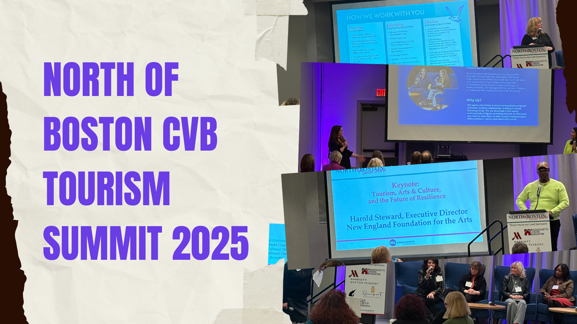 Experience the vibrant energy of the North of Boston Tourism Summit 2025 through lively presentations and enthusiastic participants that truly capture the dynamic conference vibe.