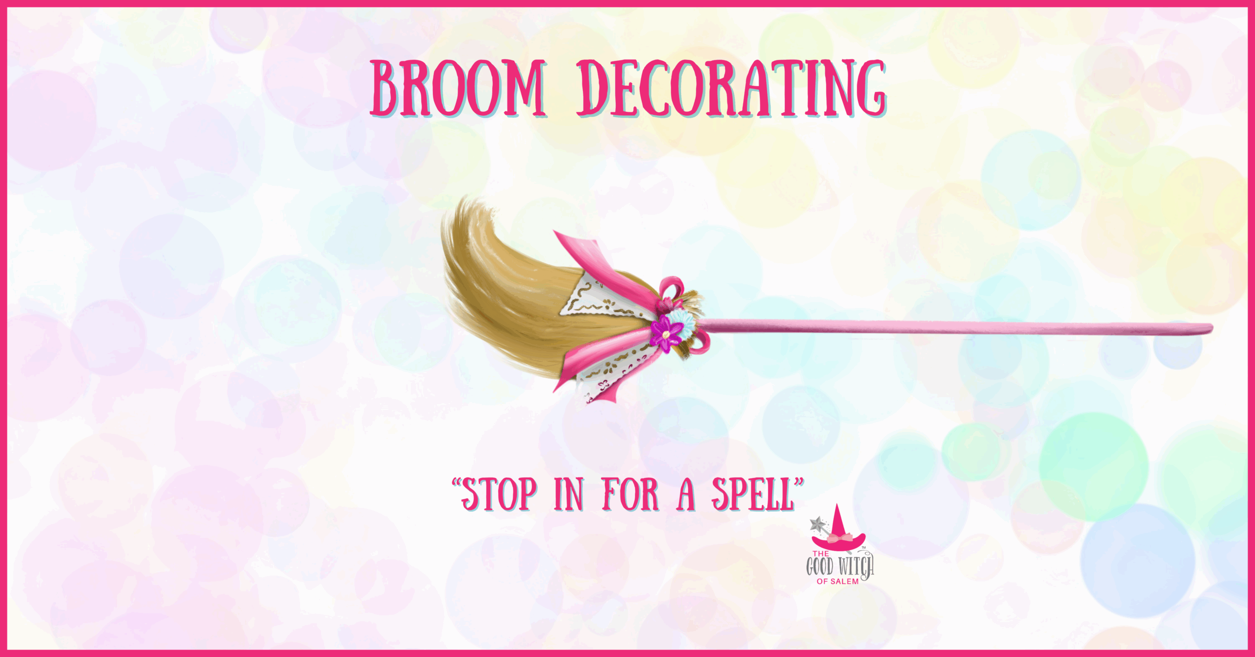 Brighten your space with a touch of magic! Our pink-handled broom, adorned with pretty flowers and a charming ribbon, is the perfect way to add some springtime spirit to your home. "Broom Decorating" is our latest event—swing by and get creative! Stop in for a spell and join the fun. Eco Witch of Salem—where eco-friendly meets enchanting style.