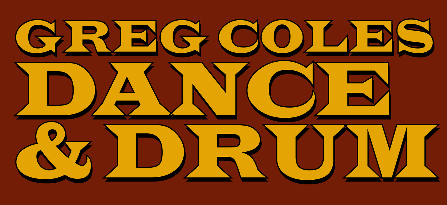 Sure! Here are a few engaging alt text options based on your guidelines: 1. Bold, vibrant yellow letters on a deep red background proudly spell out "Greg Coles Dance & Drum" in an artistic, energetic font—celebrating our creative community spirit. 2. Striking yellow text dances across a dark red backdrop: "Greg Coles Dance & Drum"—uniting our community with joyful, creative energy. 3. Lively yellow lettering on rich red says "Greg Coles Dance & Drum," radiating the bold, uplifting heart of our local movement and music family. 4. Glowing yellow words leap across a deep red canvas: “Greg Coles Dance & Drum”—where community and creativity move together as one. Let me know if the image features specific artists or events for even more tailored alt text!.