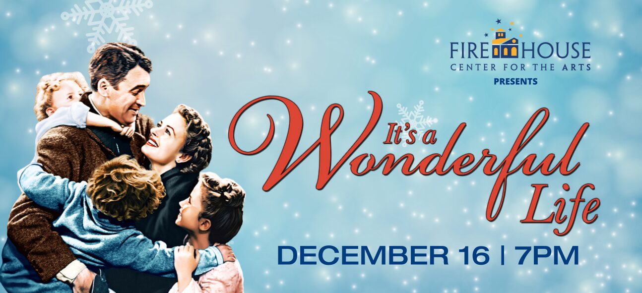 A joyful family hugs beneath swirling snow, celebrating Essex County’s creative spirit. Firehouse Arts: It’s a Wonderful Life, Dec 16, 7PM.