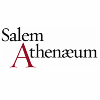 Salem Athenaeum" shines with a bold red "A," symbolizing Essex County’s vibrant, creative community on a bright white backdrop.