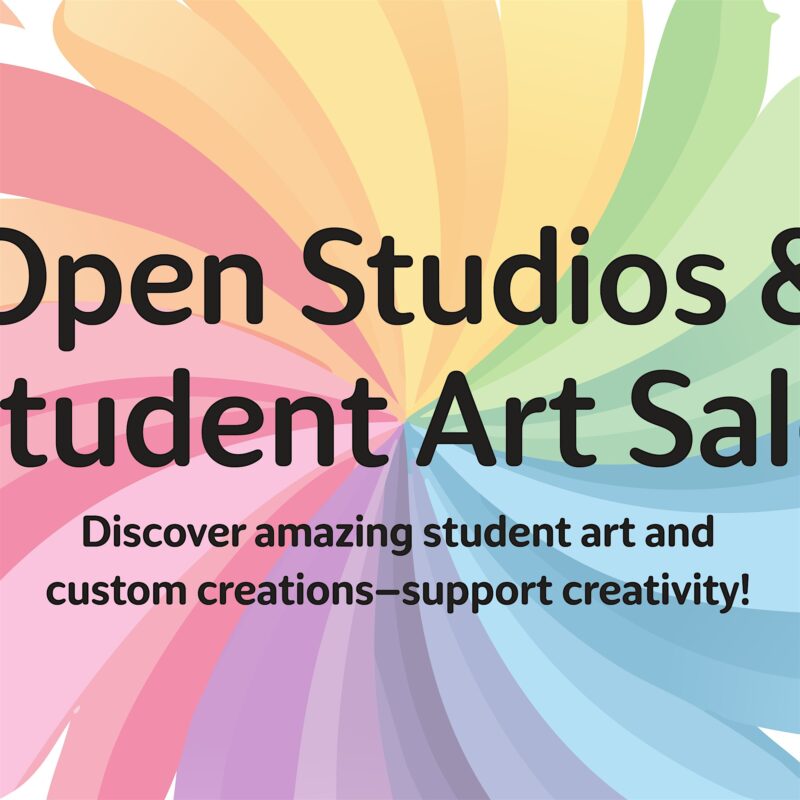 A vibrant, lively flower design paired with bold black text, radiating creativity and unity throughout Essex County.