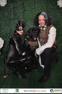 Cat Woman and Sweeney Todd - Burtonesque Masquerade Ball Photobooth by Witch Pix