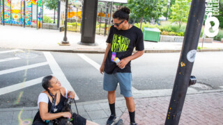 Michelle LaPoetica from Raw Artworks chats with Beyond Walls artist Dovente